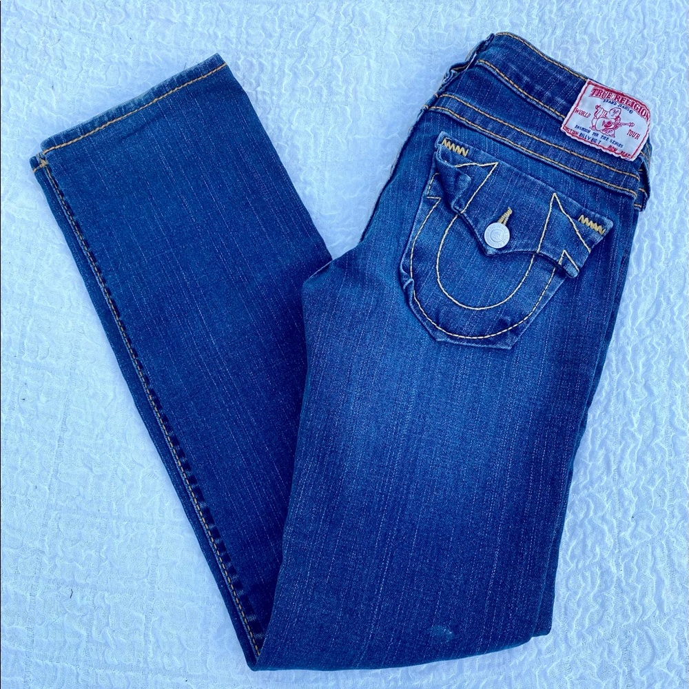 ๐HP 26/31 True Religion โBILLY BIG Tโ Straight Jeans - Picture 8 of 16